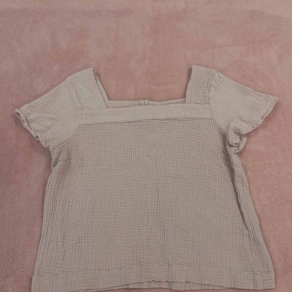 Women's Baby Pink Gauze Top